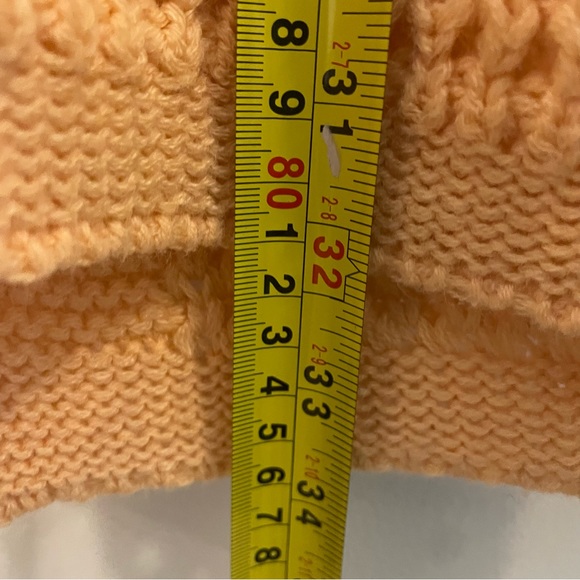 Handmade Cottagecore Knitted Colorblock Long Cardigan - Size L/XL - Picture 9 of 11